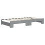 Trundle sofa bed with light gray fabric mattress 90x190 cm by vidaXL, Beds and slatted bases - Ref: Foro24-3197454, Price: 41...