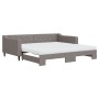 Sofá cama nido con colchón tela gris taupe 100x200 cm de vidaXL, Camas y somieres - Ref: Foro24-3197452, Precio: 443,92 €, De...