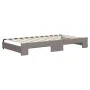 Trundle sofa bed with taupe gray fabric mattress 100x200 cm by vidaXL, Beds and slatted bases - Ref: Foro24-3197452, Price: 4...