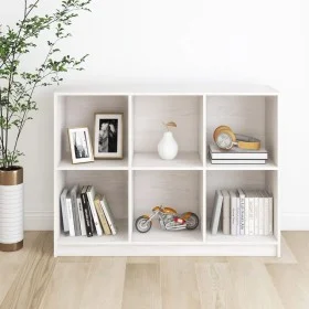 Solid white pine wood shelf 104x33x76 cm by vidaXL, Bookcases and shelves - Ref: Foro24-809967, Price: 123,83 €, Discount: %