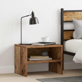 Armario de Noche 2 pcs Madera vieja 40 x 40 x 30 cm en Mesitas de noche | Comprar online en Foro24