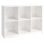 Regal aus massivem weißem Kiefernholz, 104 x 33 x 76 cm von vidaXL, Bücherregale und Regale - Ref: Foro24-809967, Preis: 123,...