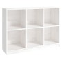 Solid white pine wood shelf 104x33x76 cm by vidaXL, Bookcases and shelves - Ref: Foro24-809967, Price: 125,80 €, Discount: %