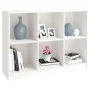 Regal aus massivem weißem Kiefernholz, 104 x 33 x 76 cm von vidaXL, Bücherregale und Regale - Ref: Foro24-809967, Preis: 123,...