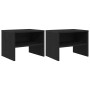 Armario de Noche 2 pcs Roble negro 40 x 40 x 30 cm