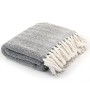 Navy blue cotton herringbone blanket 125x150 cm by vidaXL, Blankets - Ref: Foro24-245321, Price: 22,92 €, Discount: %