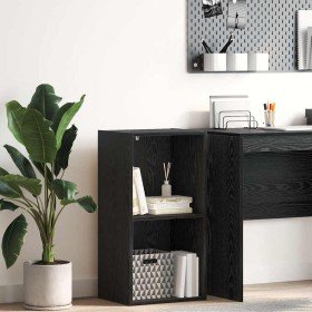 Estantería Roble negro 40 x 30 x 77 cm Madera contrachapada en Librerías y estanterías | Comprar online en Foro24