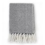 Navy blue cotton herringbone blanket 125x150 cm by vidaXL, Blankets - Ref: Foro24-245321, Price: 22,92 €, Discount: %