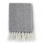 Navy blue cotton herringbone blanket 125x150 cm by vidaXL, Blankets - Ref: Foro24-245321, Price: 22,41 €, Discount: %