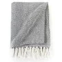 Navy blue cotton herringbone blanket 125x150 cm by vidaXL, Blankets - Ref: Foro24-245321, Price: 22,41 €, Discount: %