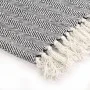 Navy blue cotton herringbone blanket 125x150 cm by vidaXL, Blankets - Ref: Foro24-245321, Price: 22,41 €, Discount: %