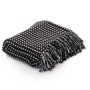 Manta a cuadros de algodón negro 125x150 cm de vidaXL, Mantas - Ref: Foro24-245330, Precio: 20,05 €, Descuento: %