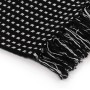 Manta a cuadros de algodón negro 125x150 cm de vidaXL, Mantas - Ref: Foro24-245330, Precio: 20,05 €, Descuento: %