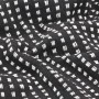 Manta a cuadros de algodón negro 125x150 cm de vidaXL, Mantas - Ref: Foro24-245330, Precio: 20,05 €, Descuento: %