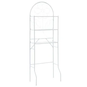 White toilet shelf 60x33x174 cm by vidaXL, Towel racks - Ref: Foro24-246723, Price: 40,18 €, Discount: %