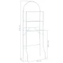 Weißes Toilettenregal 60x33x174 cm von vidaXL, Handtuchhalter - Ref: Foro24-246723, Preis: 40,80 €, Rabatt: %