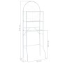 Weißes Toilettenregal 60x33x174 cm von vidaXL, Handtuchhalter - Ref: Foro24-246723, Preis: 40,80 €, Rabatt: %
