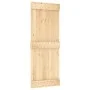 Schiebetür mit Beschlägen aus massivem Kiefernholz 80x210 cm von vidaXL, Türen - Ref: Foro24-3202987, Preis: 154,09 €, Rabatt: %