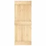 Schiebetür mit Beschlägen aus massivem Kiefernholz 80x210 cm von vidaXL, Türen - Ref: Foro24-3202987, Preis: 154,09 €, Rabatt: %