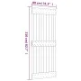 Schiebetür mit Beschlägen aus massivem Kiefernholz 80x210 cm von vidaXL, Türen - Ref: Foro24-3202987, Preis: 154,09 €, Rabatt: %