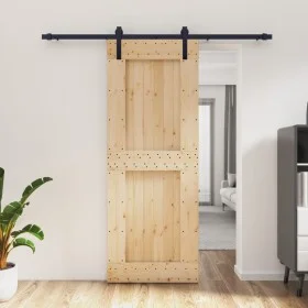 Schiebetür mit massiven Kiefernbefestigungen 80x210 cm von vidaXL, Türen - Ref: Foro24-3202993, Preis: 181,91 €, Rabatt: %
