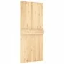 Sliding door with solid pine wood hardware 90x210 cm by vidaXL, Doors - Ref: Foro24-3202995, Price: 184,62 €, Discount: %
