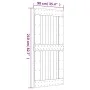 Sliding door with solid pine wood hardware 90x210 cm by vidaXL, Doors - Ref: Foro24-3202995, Price: 184,62 €, Discount: %