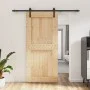 Puerta corredera con herrajes madera maciza de pino 95x210 cm de vidaXL, Puertas - Ref: Foro24-3202996, Precio: 180,63 €, Des...