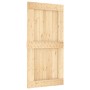 Schiebetür mit Beschlägen aus massivem Kiefernholz 100x210 cm von vidaXL, Türen - Ref: Foro24-3202997, Preis: 209,75 €, Rabat...