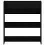 Armarios de zapato de pared Roble negro Madera contrachapada