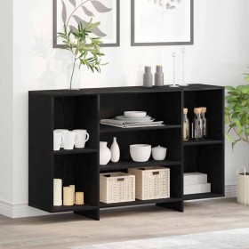 Vitrina Roble negro 120 x 30 x 75 cm Madera contrachapada