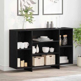 Vitrina Roble negro 120 x 30 x 75 cm Madera contrachapada en Aparadores | Comprar online en Foro24