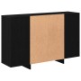Vitrina Roble negro 120 x 30 x 75 cm Madera contrachapada