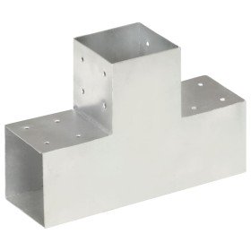 Conector de postes en forma de T metal galvanizado 101x101 mm