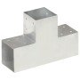 Conector de postes en forma de T metal galvanizado 101x101 mm en Postes de cerca | Comprar online en Foro24