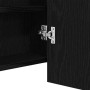 Espejo LED Cabinet con estante Roble negro 100 x 12 x 45 cm