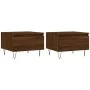 Coffee tables 2 pcs engineered wood brown oak 50x46x35cm by vidaXL, Coffee table - Ref: Foro24-830875, Price: 54,80 €, Discou...