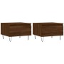 Couchtische 2 Stück, Holzwerkstoff, braune Eiche, 50 x 46 x 35 cm von vidaXL, Couchtisch - Ref: Foro24-830875, Preis: 55,28 €...