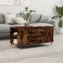 Smoked oak engineered wood coffee table 102x44.5x50 cm by vidaXL, Coffee table - Ref: Foro24-830993, Price: 75,58 €, Discount: %