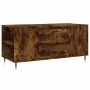 Smoked oak engineered wood coffee table 102x44.5x50 cm by vidaXL, Coffee table - Ref: Foro24-830993, Price: 75,58 €, Discount: %