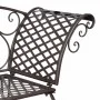 Banco tumbona de jardín de acero marrón envejecido 128 cm de vidaXL, Bancos de jardín - Ref: Foro24-40717, Precio: 128,14 €, ...