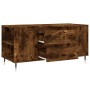 Smoked oak engineered wood coffee table 102x44.5x50 cm by vidaXL, Coffee table - Ref: Foro24-830993, Price: 76,46 €, Discount: %