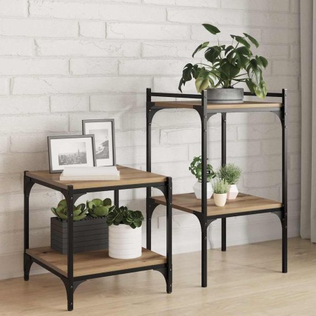 Tablero de Estantería 4 pcs Marrón 40 x 40 x 1.5 cm