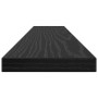 Tablero de Estantería 4 pcs Negro 60 x 10 x 1.5 cm