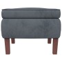 Hocker mit dunkelgrauen Samtbeinen aus Holz von vidaXL, Klapphocker und Stühle - Ref: Foro24-329458, Preis: 74,40 €, Rabatt: %