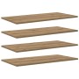 Tablero de Estantería 4 pcs Marrón 80 x 40 x 1.5 cm