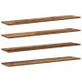 Tablero de Estantería 4 pcs Marrón 100 x 20 x 1.5 cm