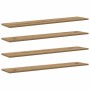 Tablero de Estantería 4 pcs Marrón 100 x 20 x 1.5 cm