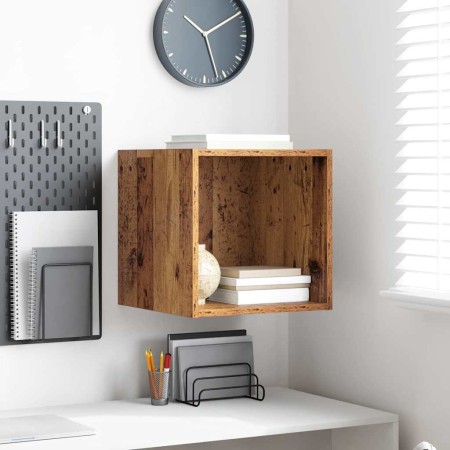 Mueble de pared con estante Madera vieja 37 x 37 x 37 cm