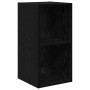 Armario de TV Roble negro 37 x 37 x 72 cm Madera contrachapada